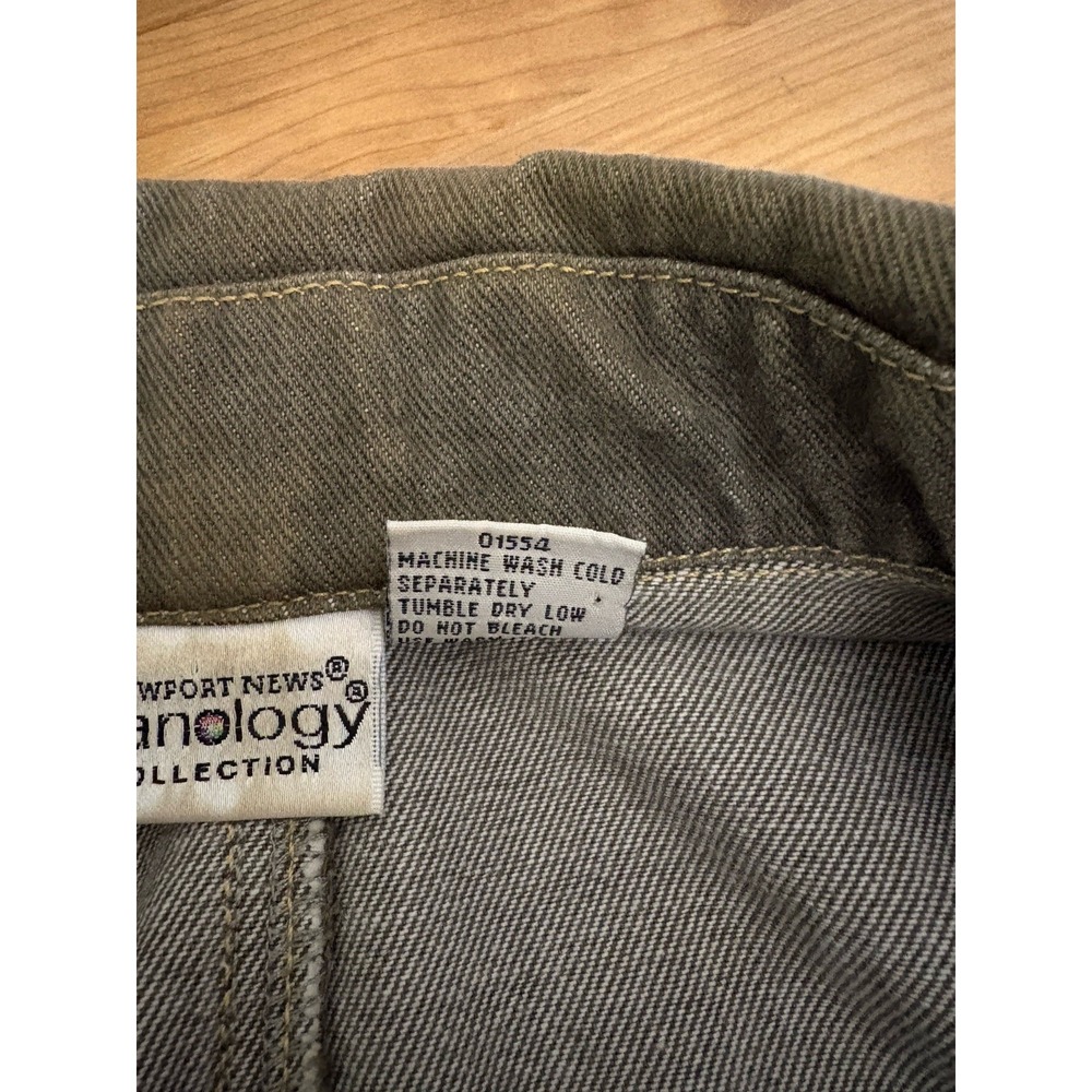 Vintage Newport News Jeanology Collection Jacket Womens Size 12 Taupe Gray Denim - Picture 8 of 12